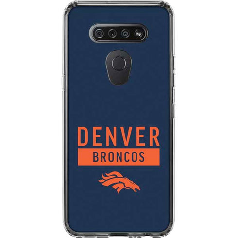NFL Denver Broncos Blue Performance Series LG K51/Q51 Clear Case