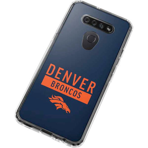 NFL Denver Broncos Blue Performance Series LG K51/Q51 Clear Case