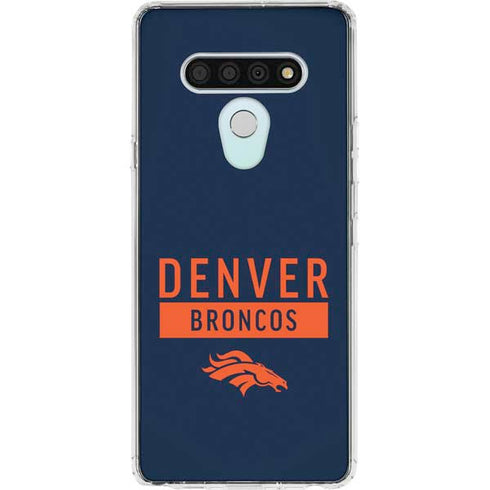 NFL Denver Broncos Blue Performance Series LG Stylo 6 Clear Case