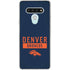 NFL Denver Broncos Blue Performance Series LG Stylo 6 Clear Case