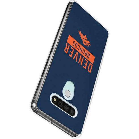 NFL Denver Broncos Blue Performance Series LG Stylo 6 Clear Case
