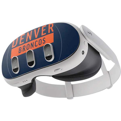 NFL Denver Broncos Blue Performance Series Meta Quest 3 Skin