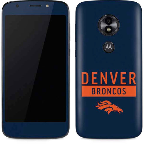 NFL Denver Broncos Blue Performance Series Moto E5 Play Skin