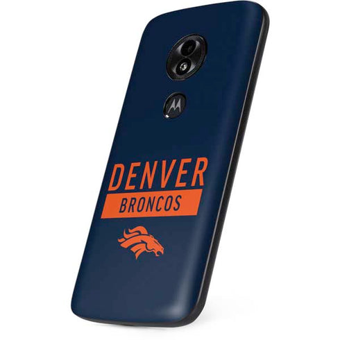 NFL Denver Broncos Blue Performance Series Moto E5 Play Skin