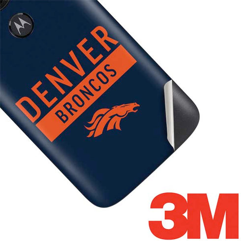 NFL Denver Broncos Blue Performance Series Moto E5 Play Skin