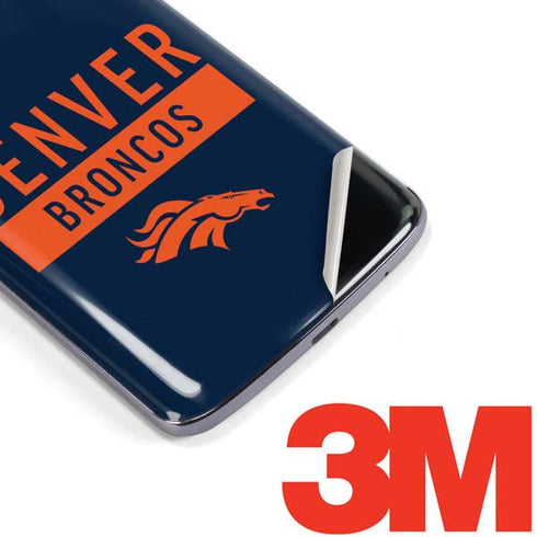 NFL Denver Broncos Blue Performance Series Moto E5 Plus Skin