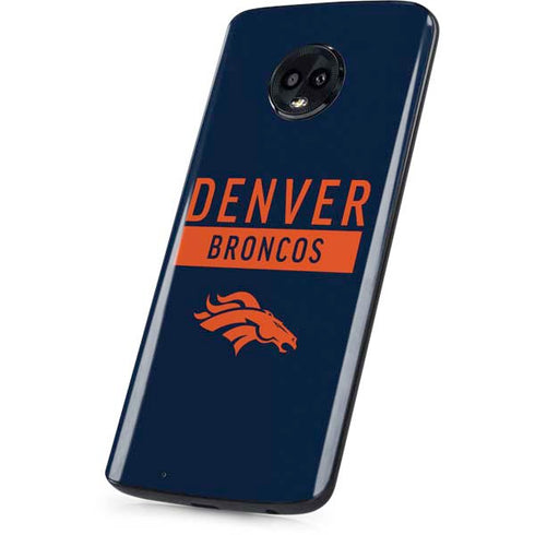 NFL Denver Broncos Blue Performance Series Moto G6 Skin