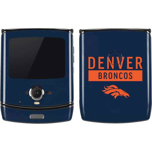NFL Denver Broncos Blue Performance Series Motorola RAZR Skin