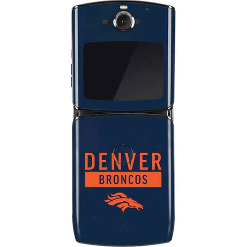 NFL Denver Broncos Blue Performance Series Motorola RAZR Skin