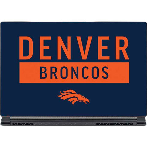 NFL Denver Broncos Blue Performance Series MSI GS65 Stealth Laptop Skin