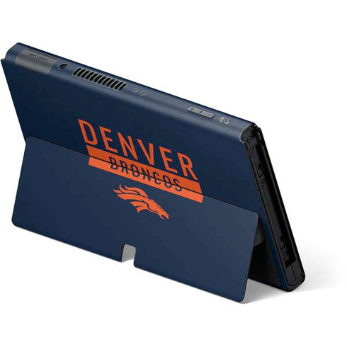 NFL Denver Broncos Blue Performance Series Nintendo Switch OLED (2021) Skin