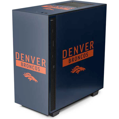 NFL Denver Broncos Blue Performance Series NZXT H510 Compact ATX Mid-Tower Case Skin