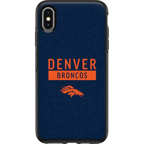 NFL Denver Broncos Blue Performance Series Otterbox Symmetry iPhone Skin