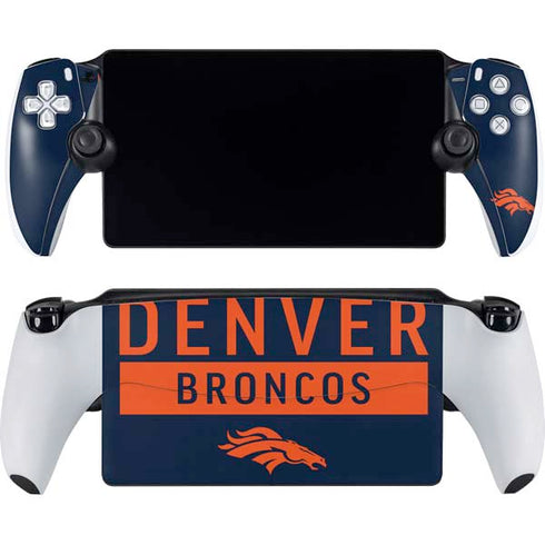 NFL Denver Broncos Blue Performance Series PlayStation Portal Remote Player Skin