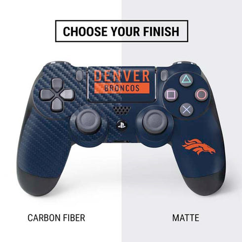 NFL Denver Broncos Blue Performance Series PS4 Controller Skin