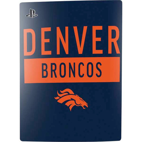 NFL Denver Broncos Blue Performance Series PS5 Digital Edition Console Skin