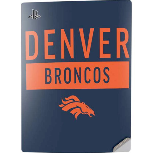 NFL Denver Broncos Blue Performance Series PS5 Digital Edition Console Skin