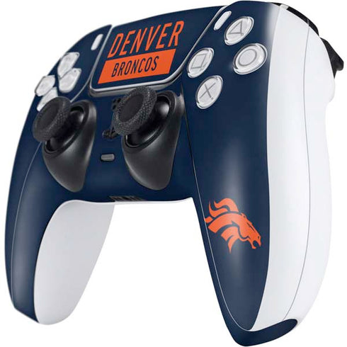 NFL Denver Broncos Blue Performance Series PS5 Controller Skin