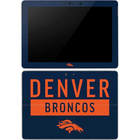 NFL Denver Broncos Blue Performance Series Surface Go Skin