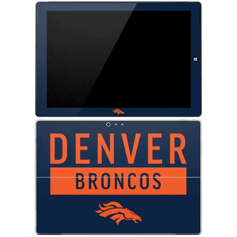 NFL Denver Broncos Blue Performance Series Surface Pro 3 Skin