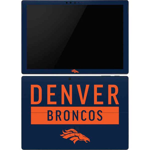 NFL Denver Broncos Blue Performance Series Surface Pro 6 Skin