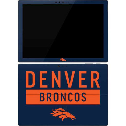 NFL Denver Broncos Blue Performance Series Surface Pro 7 Skin