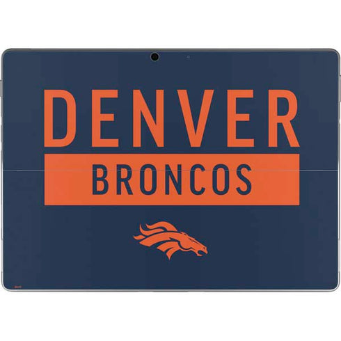 NFL Denver Broncos Blue Performance Series Surface Pro 8 Skin