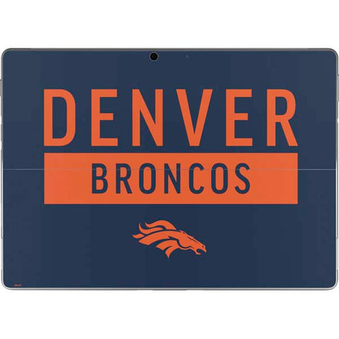NFL Denver Broncos Blue Performance Series Surface Pro 9 Skin