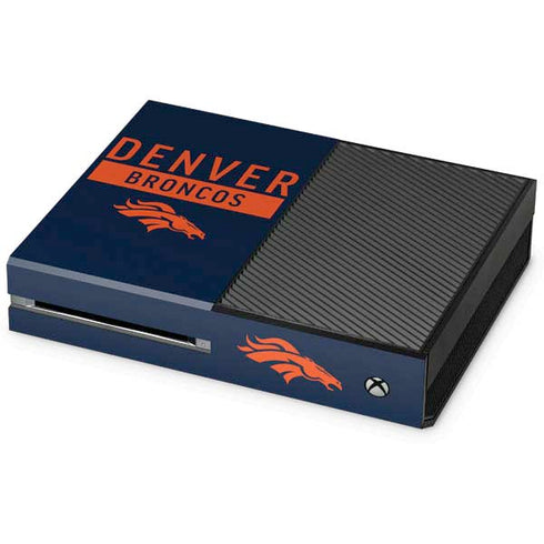 NFL Denver Broncos Blue Performance Series Xbox One Console Skin