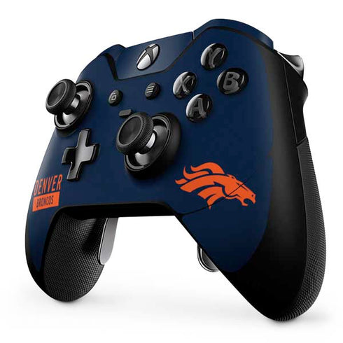 NFL Denver Broncos Blue Performance Series Xbox One Elite Controller Skin