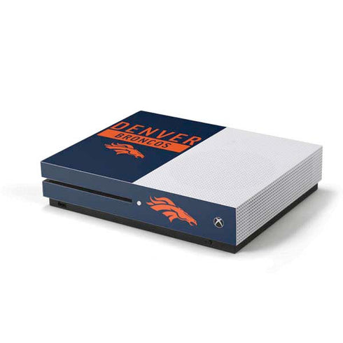 NFL Denver Broncos Blue Performance Series Xbox One S Console Skin