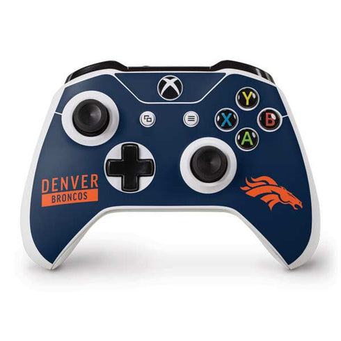 NFL Denver Broncos Blue Performance Series Xbox One S Controller Skin