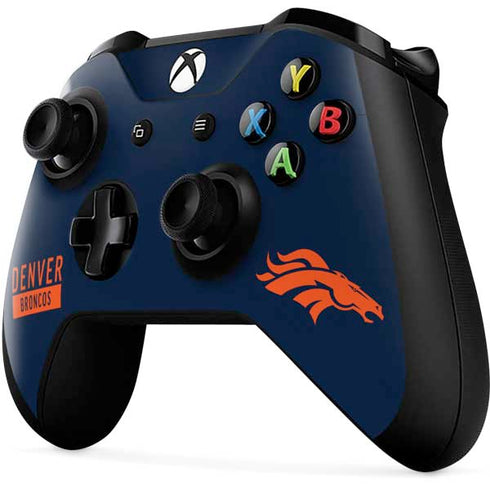 NFL Denver Broncos Blue Performance Series Xbox One X Controller Skin