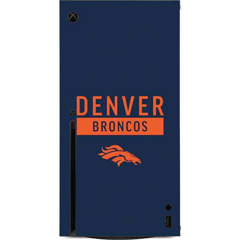 NFL Denver Broncos Blue Performance Series Xbox Series X Console Skin