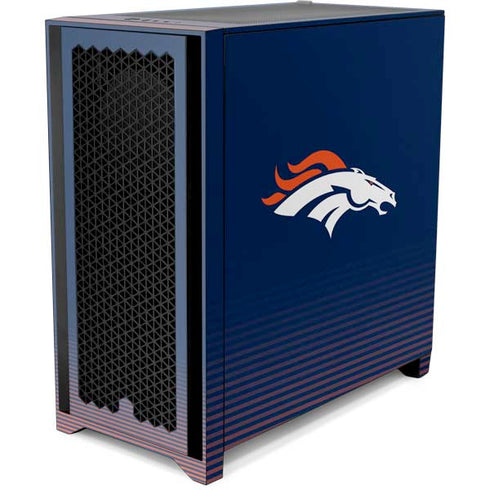 NFL Denver Broncos Breakaway Corsair 4000D Tempered Glass Mid-Tower ATX Case Skin