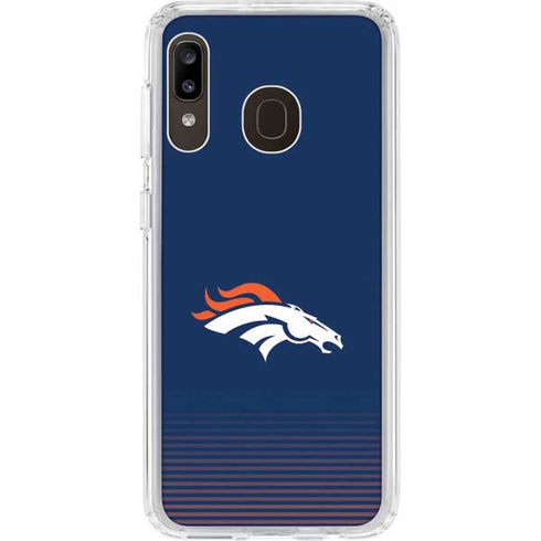 NFL Denver Broncos Breakaway Galaxy A20 Clear Case