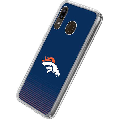 NFL Denver Broncos Breakaway Galaxy A20 Clear Case