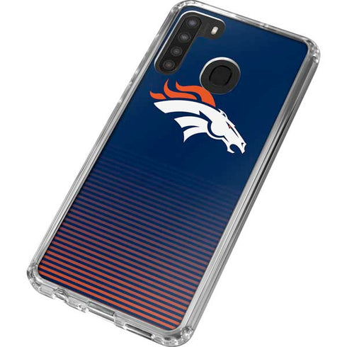 NFL Denver Broncos Breakaway Galaxy A21 Clear Case