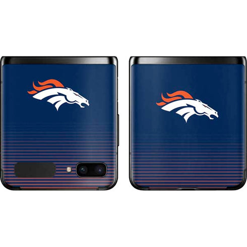 NFL Denver Broncos Breakaway Galaxy Z Flip Skin