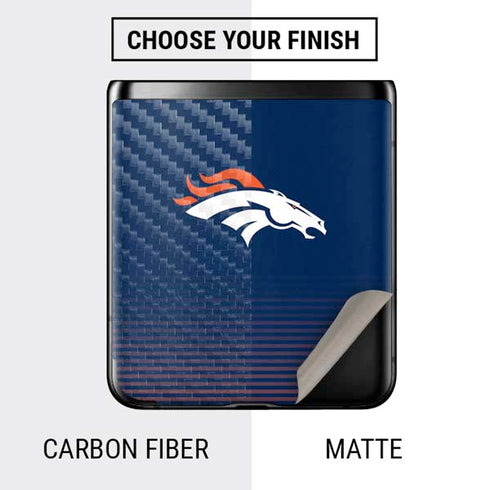 NFL Denver Broncos Breakaway Galaxy Z Flip Skin