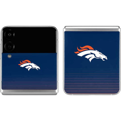 NFL Denver Broncos Breakaway Galaxy Z Flip4 5G Skin