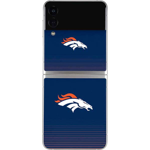 NFL Denver Broncos Breakaway Galaxy Z Flip4 5G Skin