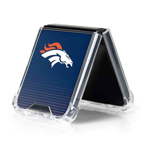 NFL Denver Broncos Breakaway Galaxy Z Flip5 5G Clear Case