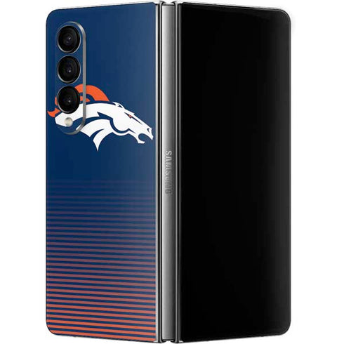 NFL Denver Broncos Breakaway Galaxy Z Fold4 5G Skin