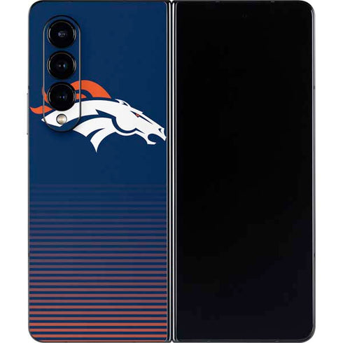 NFL Denver Broncos Breakaway Galaxy Z Fold4 5G Skin