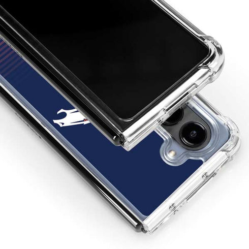 NFL Denver Broncos Breakaway Galaxy Z Fold5 5G Clear Case