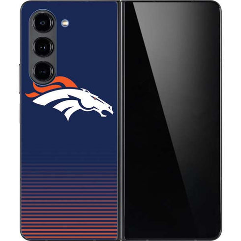 NFL Denver Broncos Breakaway Galaxy Z Fold5 5G Skin