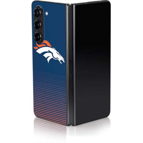 NFL Denver Broncos Breakaway Galaxy Z Fold5 5G Skin
