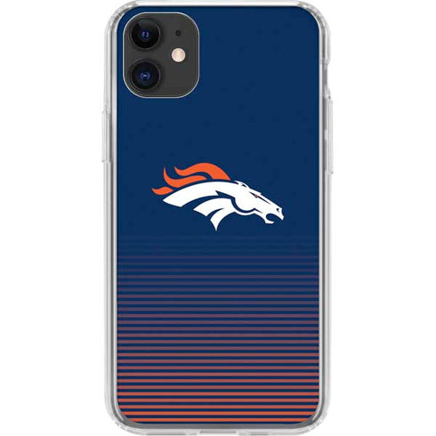 NFL Denver Broncos Breakaway iPhone 11 Clear Case