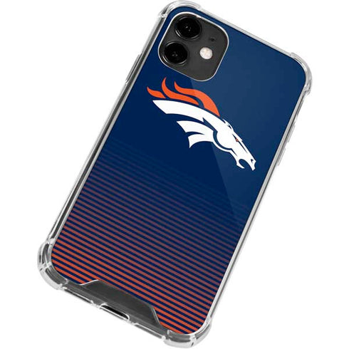 NFL Denver Broncos Breakaway iPhone 12 Mini Clear Case